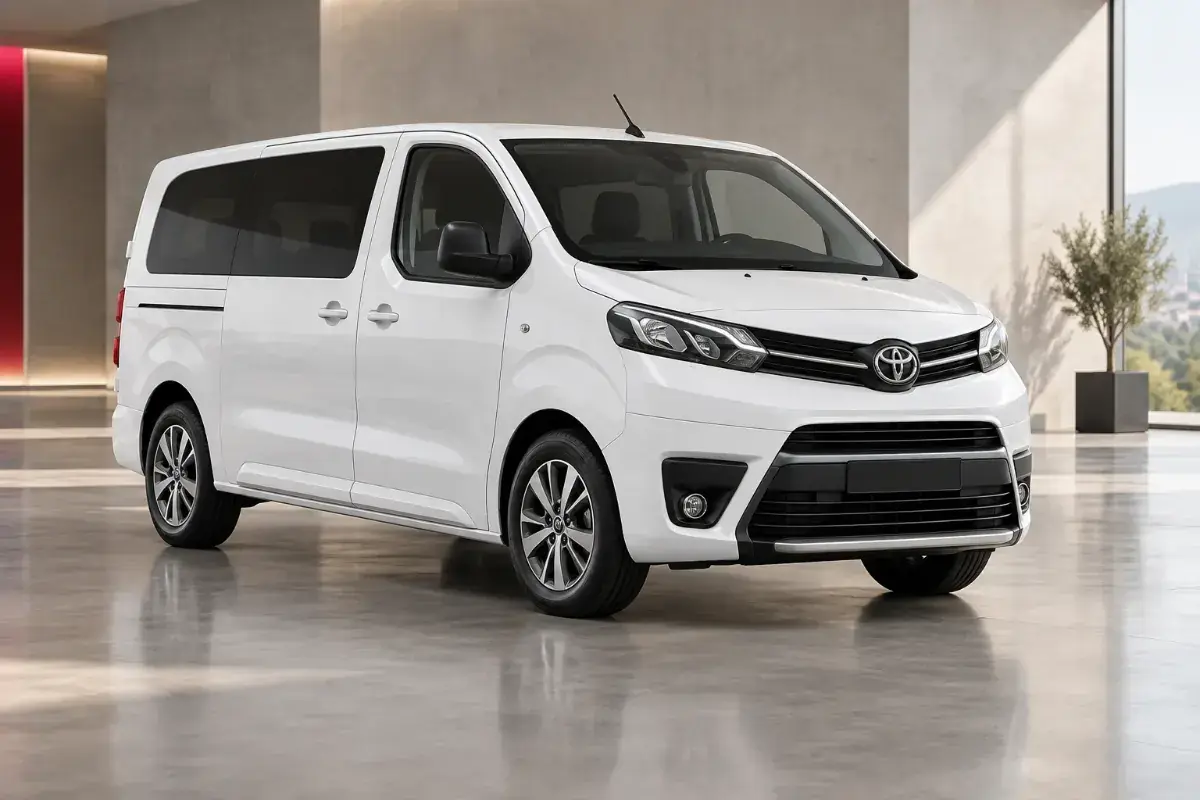 Modellillustration: Toyota Proace in weiß