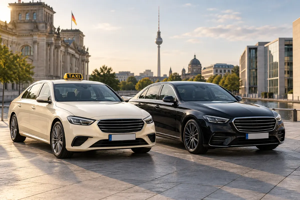 Fahrzeuge und Berliner Stadtkulisse