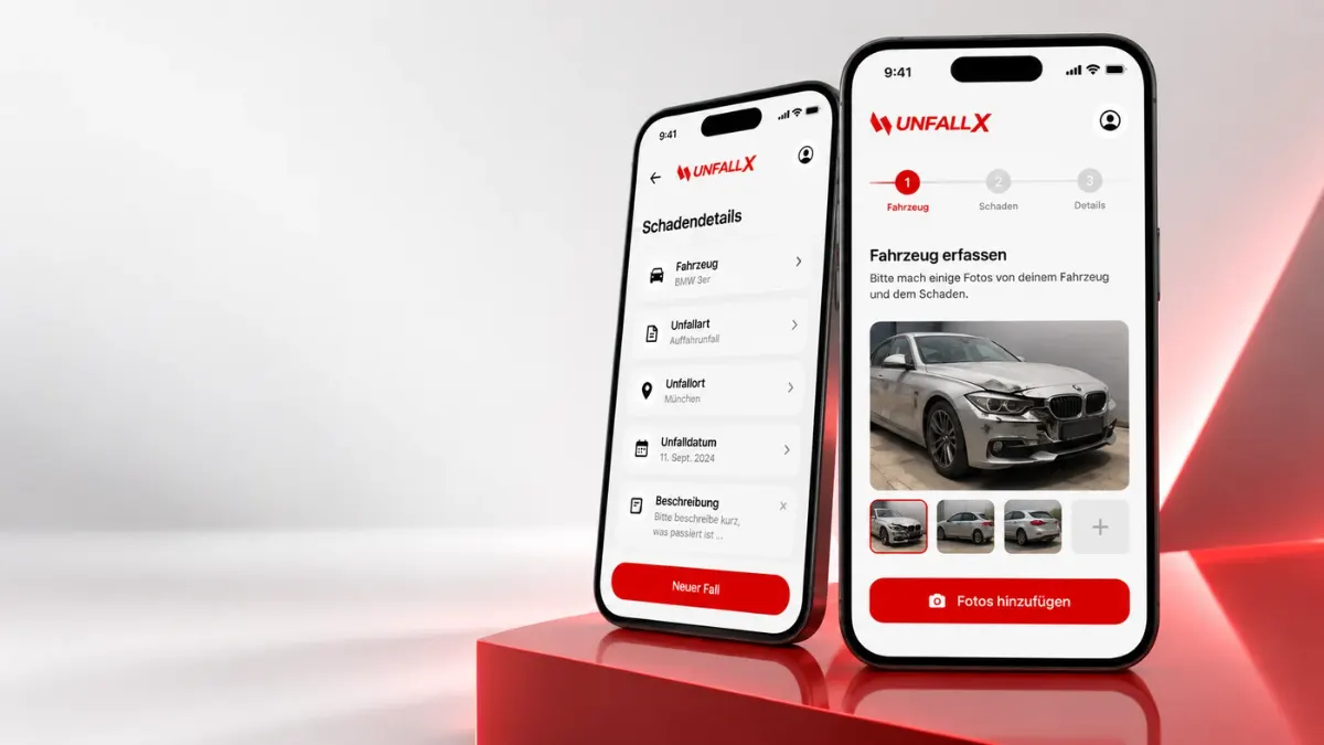 UNFALLX – unsere Plattform. Projektansicht